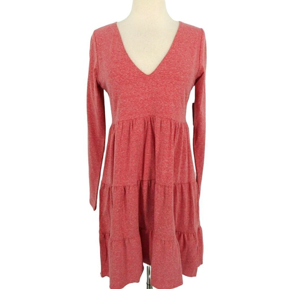 Bp Tiered Long Sleeve A-Line Dress